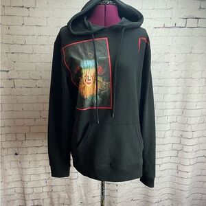 It size small black graphic hoodie